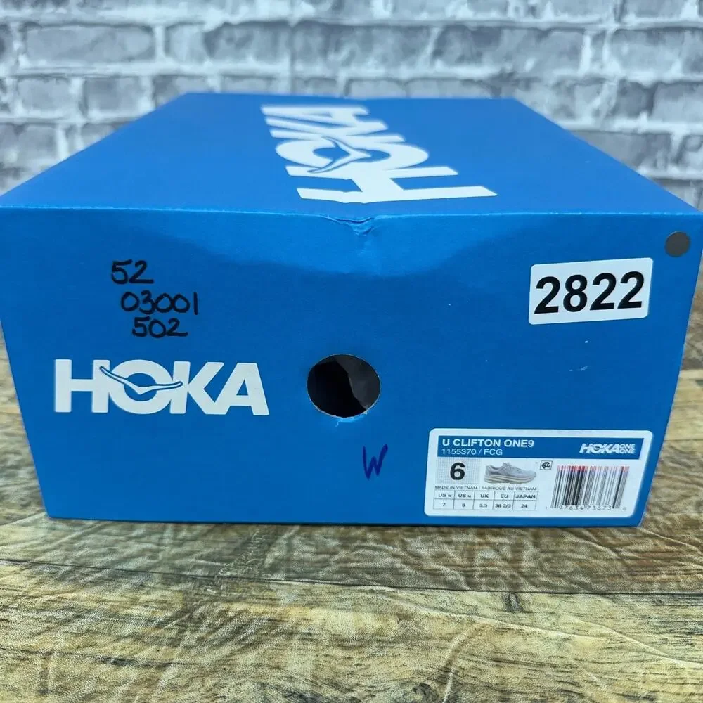 Hoka One One Clifton One9 Frost Cosmic Grey 1155370-FCG Mens 6 / Women 7 New